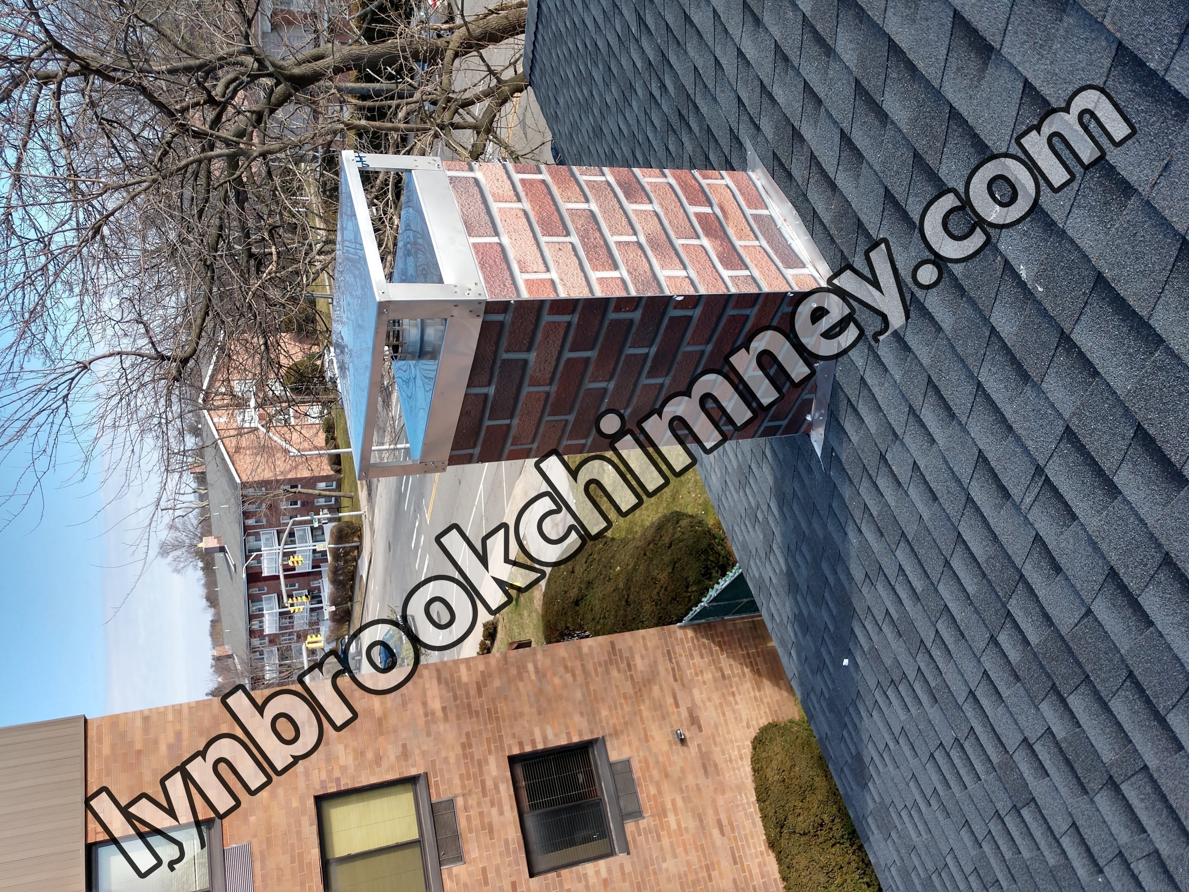 New elastomeric sealant applied to chimney crown in Lynbrook, NY