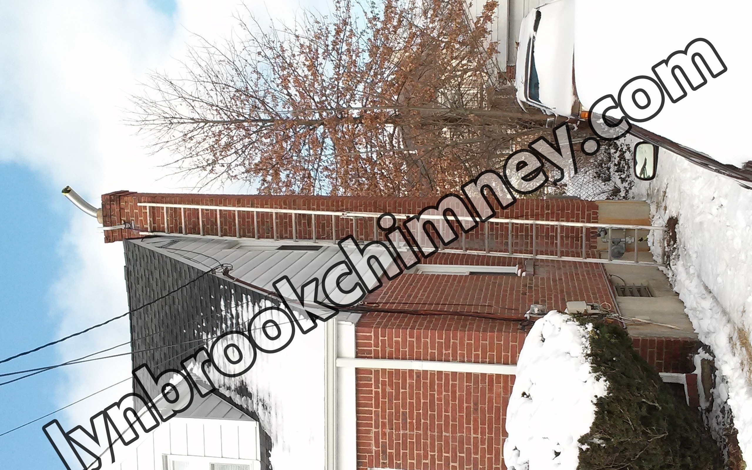 Stainless steel chimney liner installation in Lynbrook, NY